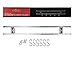 18 Inch Stainless Steel Magnetic Knife Holder & Space-Saving Strip for Kitchen Knives & Utensils, Office, Craft, Bar, Garage & Workshop Tools Wall Rack: Includes 6 Removable Hooks, Screws & Hardware