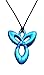 Peacemaker Jewelry Angel Silicone Teething Pendant Necklace (Sapphire)