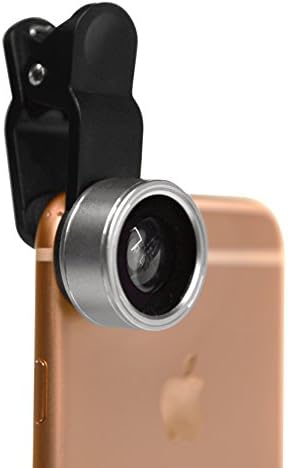 Universal 3 in 1 HD Camera Clip Lenses Kit 198° Super Fish Eye Lens 15x Macro Magnifying 0.63 Wide Angle Lens Set with 2 Detachable Clips for iPhone 7/6S/6/5S Samsung LG iPad by LEVIT8 (Black)