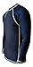Rash Guard for Men – USA Made Compression, Workout & UV Sun Protection Shirt (Navy Blue XL)