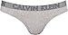 Calvin Klein Women's Ultimate Cotton Thong Panty, Grey Heather, Small