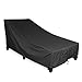 Chaise Lounge Cover - KHOMO GEAR - Panther Series - Heavy Duty Patio Furniture Cover - Black Outdoor