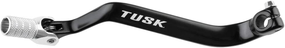 Tusk Folding Shift Lever +10mm Black/Silver Tip - Fits: Kawasaki KLR650 1987-2018: Automotive