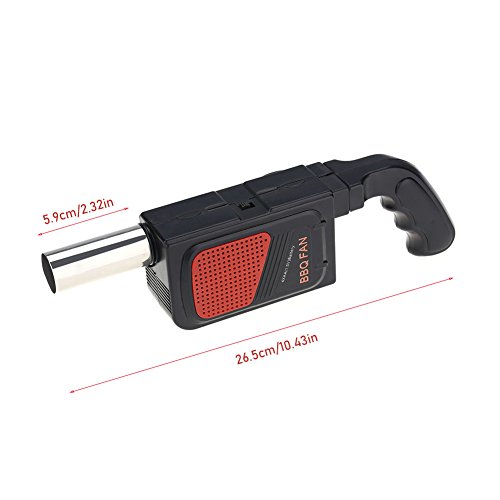 Jeffergarden Portable Handheld Electric BBQ Cooking Fan Air Blower Fire Bellows Tool for Outdoor Camping Cook Picnic Barbecue