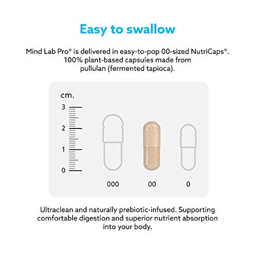 Mind Lab Pro® MLP® v4 Universal Nootropic™ Brain Booster Supplement for Focus, Memory, Clarity, Energy - 60-Count - Plant-Based, Naturally Sourced Memory Vitamins for Better Brain Health, Made in USA