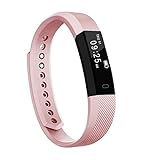 Fitness Tracker NewYouDirect Smart Watch Activity Tracker Pedometer Sweatproof Sports Bracelet with Sleep Monitor Calorie/Step Counter Bluetooth 4.1 for Android IOS(Pink)