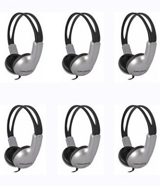 Koss ED1TC 6-Pack Stereo Headphones for Schools / Libraries / Educational - Free Shipping to US 48