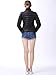 Miya Women's Packable Ultra light Weight Short Down Jacket Coat Stand collar-black Large