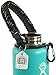 Gearproz Handle for Hydro Flask, Nalgene, Takeya - America's No. 1 Paracord Water Bottle Carrier with Safety Ring - Fits Wide Mouth 12 oz to 64 oz Flasks (Black Speckled)