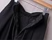 Hanlolo Womens Black Skirts Solid Color Vintage Knee Length Pleated Office Skirts 14