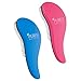 Purest Naturals Original Detangling Hair Brush Set - Best Detangler Wet Shower Comb For Women, Men, Girls & Boys - Detangles Knots Easily (Blue & Pink)