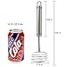 Tera Stainless Steel Manual Egg Whisk Hand Egg Mixer Eggbeater Blender Stirring Beater Cream Frother Flour Stirrer for Family Restaurant Kitchen