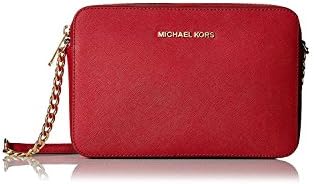 Michael Kors Women's Jet Set Crossbody Leather Bag, Large