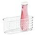 iDesign Hanging Suction Shower Caddy Basket for Bathroom Storage - Clear - Made in USA