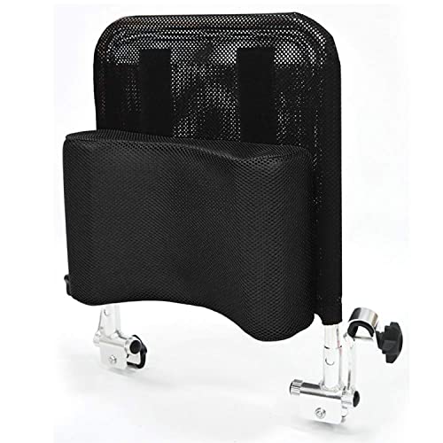 Lekoc 車椅子用ヘッドレスト 背もたれクッション U型枕 角度調整可能 低反発 通気性 トイレチェア適用 (ブラック)