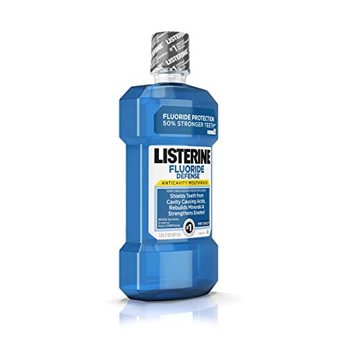 Listerine Fluoride Defense Anticavity Mouthwash, Mouth Rinse For Bad