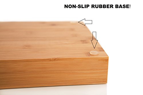 Bamboo Cutlery Tray by Karlstad.Us: Stylish Utensil Drawer Organizer from Natural Bamboo| Double-Wall Reinforced Construction & Rubber Base for Stability| Must-Have Kitchen Utensil Accessory - Thumbnail 2
