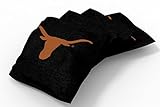 Wild Sports NCAA College Texas Longhorns Black Authentic Cornhole Bean Bag Set (4 Pack)