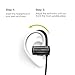 Bluetooth Earbuds GGMM Sweatproof Bluetooth Headphones Wireless Earphones with Microphone Noise Canceling Headphones Earbuds Richer Bass CD Stereo in-Ear Earphones for Running Workout (Black-2)