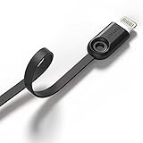 iPhone Cable , IMKEY® Apple MFi Certified 6.5 Feet Tangle-Free Lightning to USB Cable for iPhone 6S / 6 Plus, iPhone 5S 5C 5, iPad Air, iPad Mini, iPad Pro, iPad 4th, iPod - (Black)
