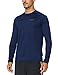 BALEAF Men's Long Sleeve Running Shirts Quick Dry Workout Shirts Athletic T-Shirts Lightweight Soft Fishing Tee Tops Navy Size XL