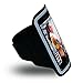 APEKX Cellphone Sports Armband: Super Comfort Fit, Ultra Slim, Soft Lycra, Running Water Resistant for iPhone 6, 6s(4.7-Inch), Galaxy S3/S4, iPhone SE, 5/5C/5S (Black)