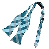 DBA7C10-12 Happy Gift Woven Microfiber Checkered Self-tied Bowtie By Dan Smith