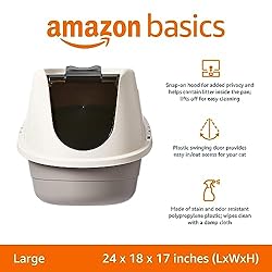 Amazon Basics No-Mess Hooded Cat Litter