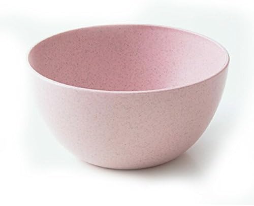 gzzebo Eco-friendly Wheat Straw Children Student Rice Bowl Eating Dessert Salad Bowl Household Tableware - Pink