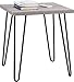 Ameriwood Home Owen Retro End Table, Sonoma Oak/Gunmetal Gray