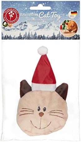BAVARIAN CHRISTMAS SANTA HAT GERMAN VALERIAN 3X3X1,25 SACK PILLOW CATNIP TOY