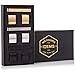 His Private Items Cufflinks and Tie Clip Set - 3 Couples - Gift Box (Gold Silver Black).