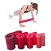 Cabepow Resistance Loop Exercise Bands, Exercise Fitness Resistance Band for Home Fitness,Crossfit,Stretching, Strength Training, Physical Therapy,Natural Latex Workout Bands, Pink Set of 5.