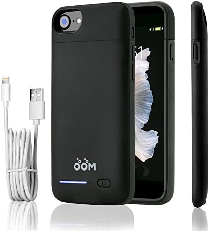 iPhone 7 / 6S / 6 Battery Case with Free MFI Lightning Cable Included, OOM Slim Battery Charger Case for iPhone 7 / 6S / 6 (4.7 inch) 3000mAh (Black)
