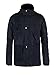 Zity Men's Windproof Jacket Hooded Frock Coat