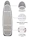 HoRmi Ironing Board Cover and Pad - with Silicone Rest Iron Pad and Protective Scorch Mesh Cloth, Scorch and Stain Resistant 3 Layers Thick Padding with Elastic Edges, Fits 54 x 15 Standard Size