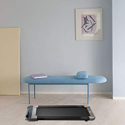 Popsport Treadmill Desk Indoor Under Desk Treadmil Folding Digital Portable Walking Treadmill Office Treadmill Cardio Workout Indoor Exercise (Silver)
