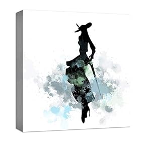 Canvas Wall Art Abstract Elegant People Painting Artwork for Home Prints Framed - 12x12 inches