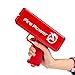 FI-PO Money Gun Christmas Cash Party - Make It Rain Fake Cash Gun Launch Gun Toy Gift Funny Party Game Fake Money