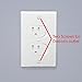 QDOS Universal SELF-Closing Outlet Cover – Oversized Wall Plate Covers Imperfections in Drywall Cutouts - Automatically Closes Upon Plug Removal - Fits Both Standard & Decora Outlets | 3 Pack | White