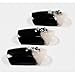 False Nails Bling Art French Fake Black Crystal Squoval 24 Acrylic Medium Tips