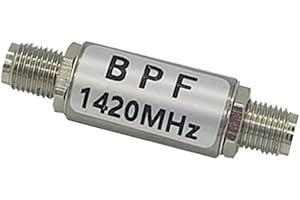 1420MHz Bandpass Filter for Astronomy with Low Insertion Loss ≤1.8 dB and 48dB Out-of-Band Rejection, Compact Aluminum Housin