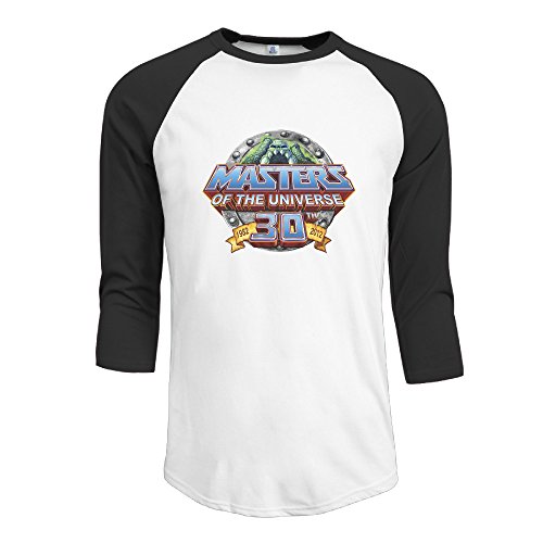 Printed T Shirt He-Man and The Masters of The Universe Raglan Sleeves Baseball Tees Men's