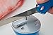 CUDA Knife & Shear Sharpener #18839, Universal Compact One-Handed Use with Secure Suction Base Mobile Sharpening Platform for Non-Serrated Blades