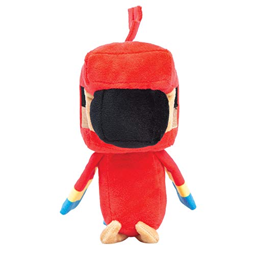 Jinx Minecraft Happy Explorer Parrot Plush Stuffed Toy Red 7 Tall Pricepulse