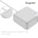 Macbook Pro Charger, SkyGrand Replacement 60W MagSafe L Shape Power Adapter Charger for MacBook and 13-inch Macbook Pro - Before Mid 2012 (With US Extension Cord)