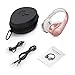 WXY Bluetooth Headphones Over Ear, Foldable Wireless Wired Bluetooth 4.2 Headphones Microphone, on Headsets Volume Control Kids Women in Cell Phones iPhone TV PC, Rose Gold