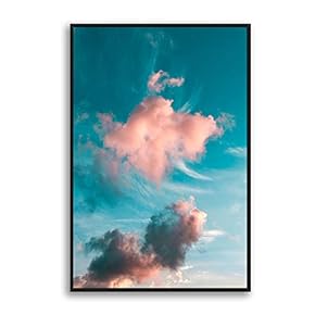 Framed Clouds and Colors Home Artwork for Living Room Bedroom