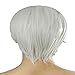 Xcoser DMC Halloween Dante Short Sliver White Cosplay Wig for Game Cosplay