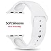 Apple Watch Band 42mm, Covery Soft Silicone iWatch Sport Band for Apple Watch Series 2 Series 1 42mm All Models M/L Size (White)